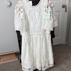 Kate Spade White Lace Dress